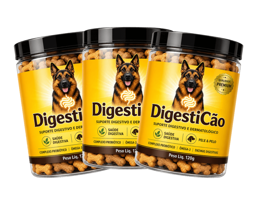 Kit com 3 potes de DigestiCão
